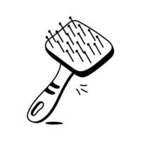 Handy grooming comb to detangle and maintain pets fur vector
