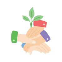 Get this amazing icon of teamwork growth in modern style vector