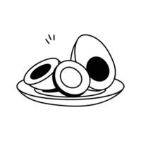 Get this amazing icon of boiled egg in modern style vector