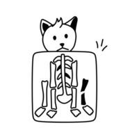 Diagnostic imaging to assess internal health issues in pets vector