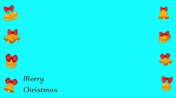 Christmas theme background with copy space area, with various Christmas bells, suitable for Christmas content and greetings vector