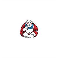 A bitsu is meditating vector