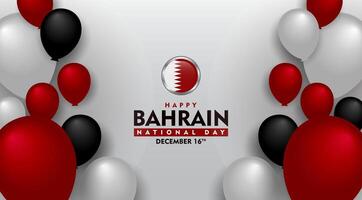 bahrain national day background. with a balloon background for banner vector