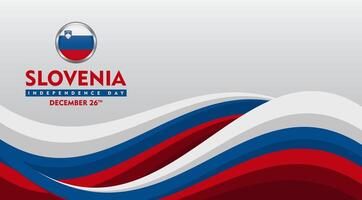 slovenia independence day background, templat for design background banner vector