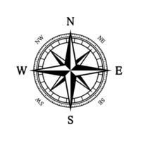Wind Rose Compass Navigation design template vector