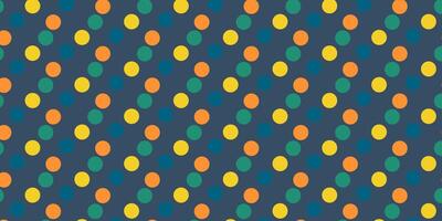 a pattern with colorful dots on a dark background vector
