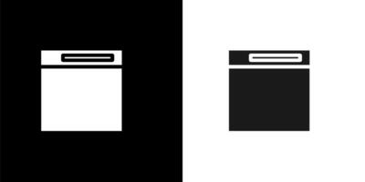 a black and white image of a refrigerator vector