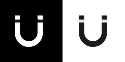 two different versions of the letter u vector