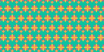 a colorful background pattern with orange and green leaves vector