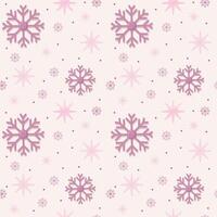 Pink snowflake pattern vector