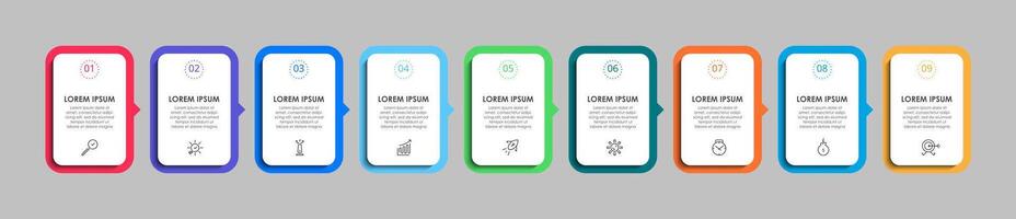 Infographic design business template with icons and 8 options or steps. square design or diagram vector