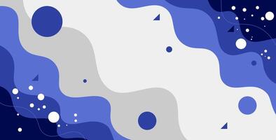 minimal abstract blue white liquid color, fluid shape banner geometric background. vector