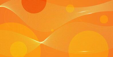 abstract orang liquid color with wavy shape dynamic texture geometric futuristic background. vector