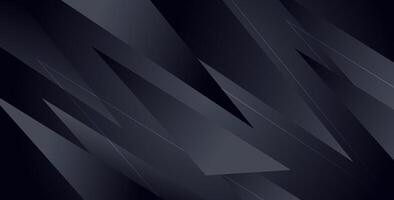 abstract black color gradient with diagonal shape geometric decoration background. vector