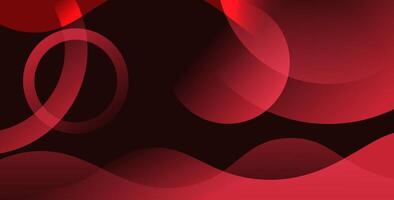 abstract red liquid gradient color with dynamic textured geometric light wave decoration background. vector