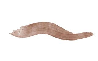 Mocha Mousse color of the year 2025. Brush stroke texture, isolated on white background. vector