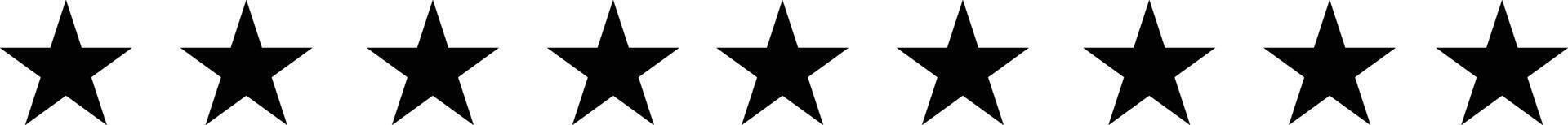 Simple and Modern Star Icon Design with Flat Line Style for Versatile Graphics vector