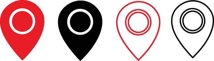 Creative Location Marker Designs for Maps and Navigation vector