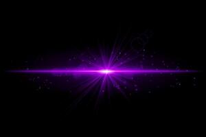 Purple starburst. Radiant light beam, glowing particles, bright star effect, warm illumination, abstract lighting design, futuristic energy, decorative modern visual vector