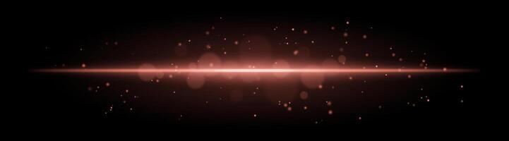 Soft golden glow. Horizontal light beam with subtle particles, warm illumination, abstract lighting effect, minimalistic design, radiant and elegant decor vector