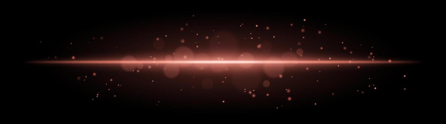 Soft golden glow. Horizontal light beam with subtle particles, warm illumination, abstract lighting effect, minimalistic design, radiant and elegant decor