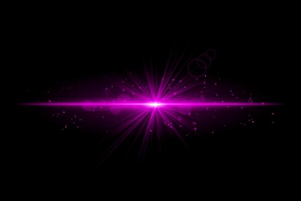Purple starburst. Radiant light beam, glowing particles, bright star effect, warm illumination, abstract lighting design, futuristic energy, decorative modern visual