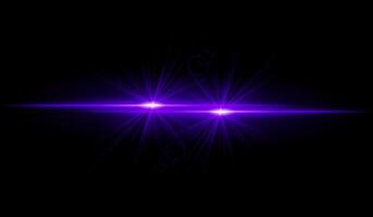 Dual purple starburst. Bright intersecting beams, glowing particles, radiant light effects, warm illumination, abstract lighting design, futuristic energy, decorative visuals vector