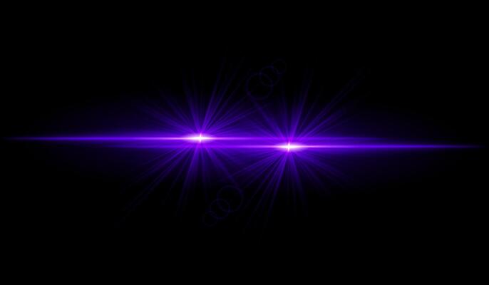 Dual purple starburst. Bright intersecting beams, glowing particles, radiant light effects, warm illumination, abstract lighting design, futuristic energy, decorative visuals