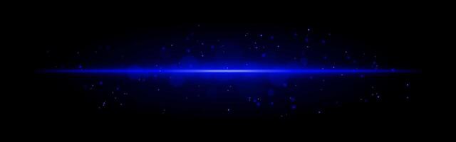Blue glowing line icon. Vibrant horizontal beam, illuminated particles, abstract light effect, futuristic energy, minimalistic decor, dynamic modern design, radiant visual vector