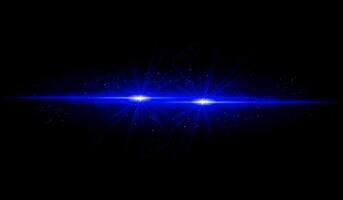 Dual Blue starburst. Bright intersecting beams, glowing particles, radiant light effects, warm illumination, abstract lighting design, futuristic energy, decorative visuals vector