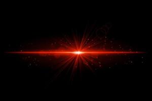 Red starburst. Radiant light beam, glowing particles, bright star effect, warm illumination, abstract lighting design, futuristic energy, decorative modern visual vector