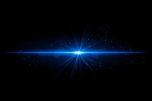 Blue starburst. Radiant light beam, glowing particles, bright star effect, warm illumination, abstract lighting design, futuristic energy, decorative modern visual vector