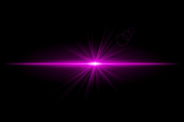 Purple starburst. Radiant light beam, glowing particles, bright star effect, warm illumination, abstract lighting design, futuristic energy, decorative modern visual