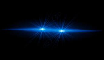 Dual Blue starburst. Bright intersecting beams, glowing particles, radiant light effects, warm illumination, abstract lighting design, futuristic energy, decorative visuals vector