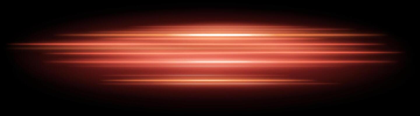 Orange motion blur icon. Dynamic horizontal streaks, glowing purple light, abstract motion effect, futuristic energy, speed visual, modern lighting decor, radiant design
