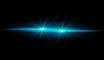 Dual Blue starburst. Bright intersecting beams, glowing particles, radiant light effects, warm illumination, abstract lighting design, futuristic energy, decorative visuals vector
