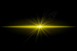Golden starburst. Radiant light beam, glowing particles, bright star effect, warm illumination, abstract lighting design, futuristic energy, decorative modern visual vector