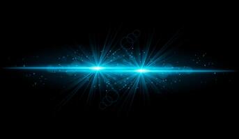 Dual Blue starburst. Bright intersecting beams, glowing particles, radiant light effects, warm illumination, abstract lighting design, futuristic energy, decorative visuals vector