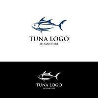 tuna fish logo template vector