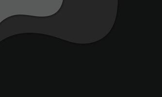 Abstract grayscale wavy layers background. vector