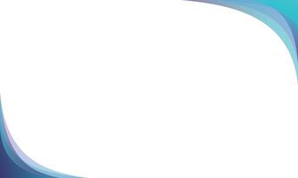 Abstract blue and purple wave frame on white background. vector