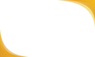 Abstract gold wave frame border design. vector