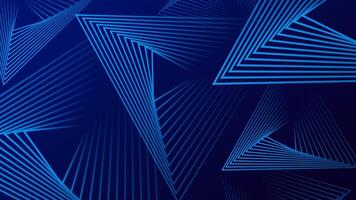 Blue gradient abstract background with triangle line pattern. futuristic technology concept. illustration vector