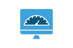Performance icon. solid icon style. icon related to IT. IT architecture elements illustration vector