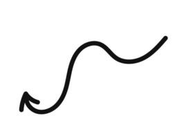 A black and white drawing of a curved line vector
