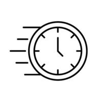 Outline icon related to deadline. Linear icon. illustration. vector