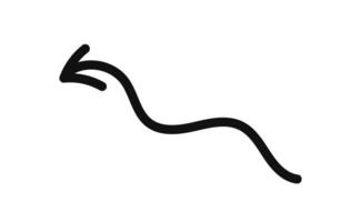A black and white drawing of a line that is going in a straight line vector