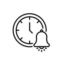 Outline icon related to deadline. Linear icon. illustration. vector