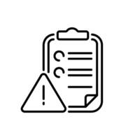 Outline icon related to deadline. Linear icon. illustration. vector