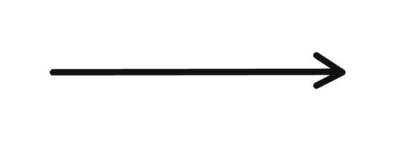 A black arrow pointing down on a white background vector